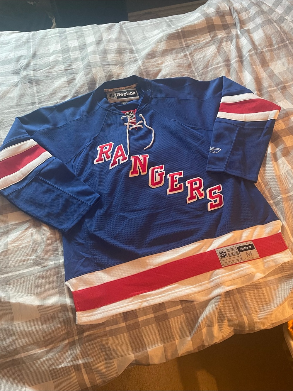 Reebok New York Rangers Blue Hockey Jersey